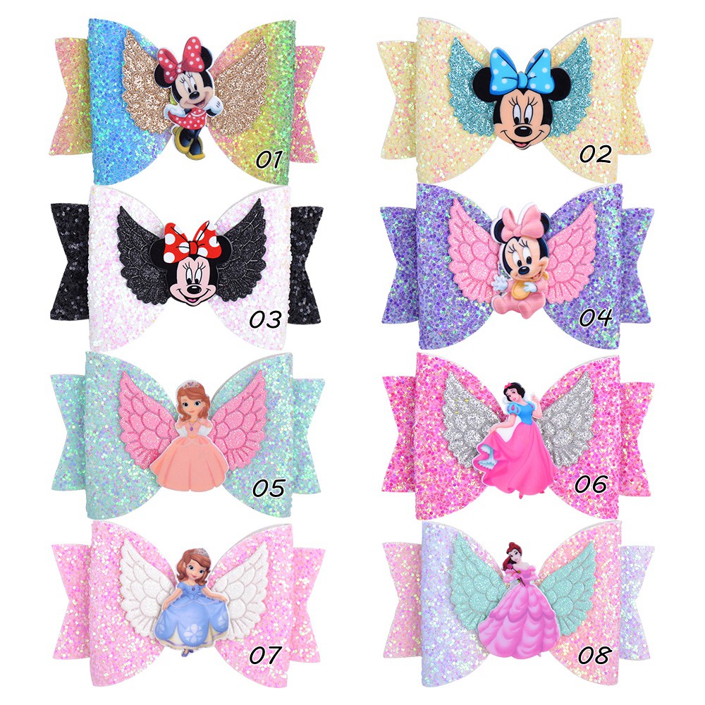 Kẹp tóc KIDSBOWS đính nơ phong cách công chúa xinh xắn dành cho bé