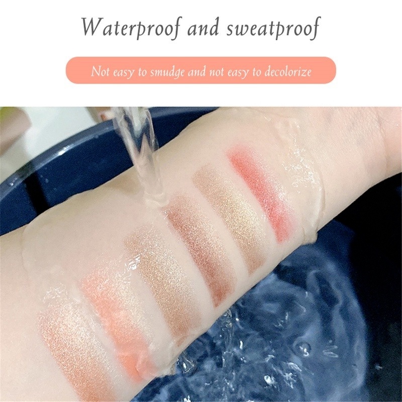 Thỏi Phấn Mắt 2 Màu Gradient Ánh Ngọc Trai Không Thấm Nước Chống Mồ Hôi Lâu Trôi