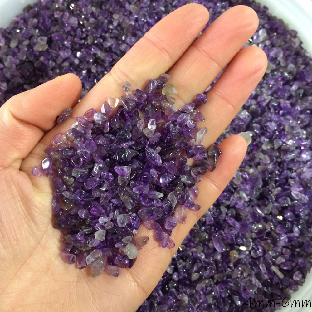 ❤LANSEL❤ 50g/bag Amethyst Natural|Rose|Healing|Polished Rock Energy Mineral DIY Citrine Fish Tank Decoration|Lucky Sight Gravel/Multicolor