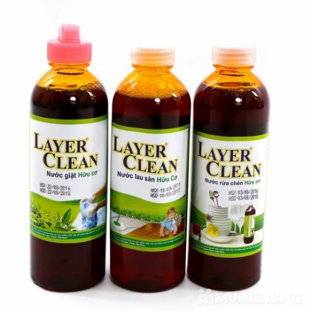 Nước lau sàn hữu cơ Layer Clean chai 300ml