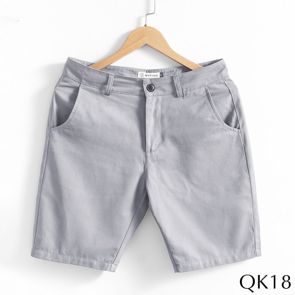 Quần Short Nam Vải Kaki 6 Màu Trẻ Trung Phong Cách Hàn Quốc BATINO