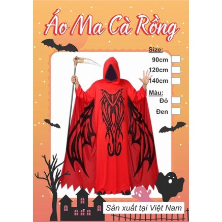 [Mới] Áo choàng Halloween 120cm | BigBuy360 - bigbuy360.vn
