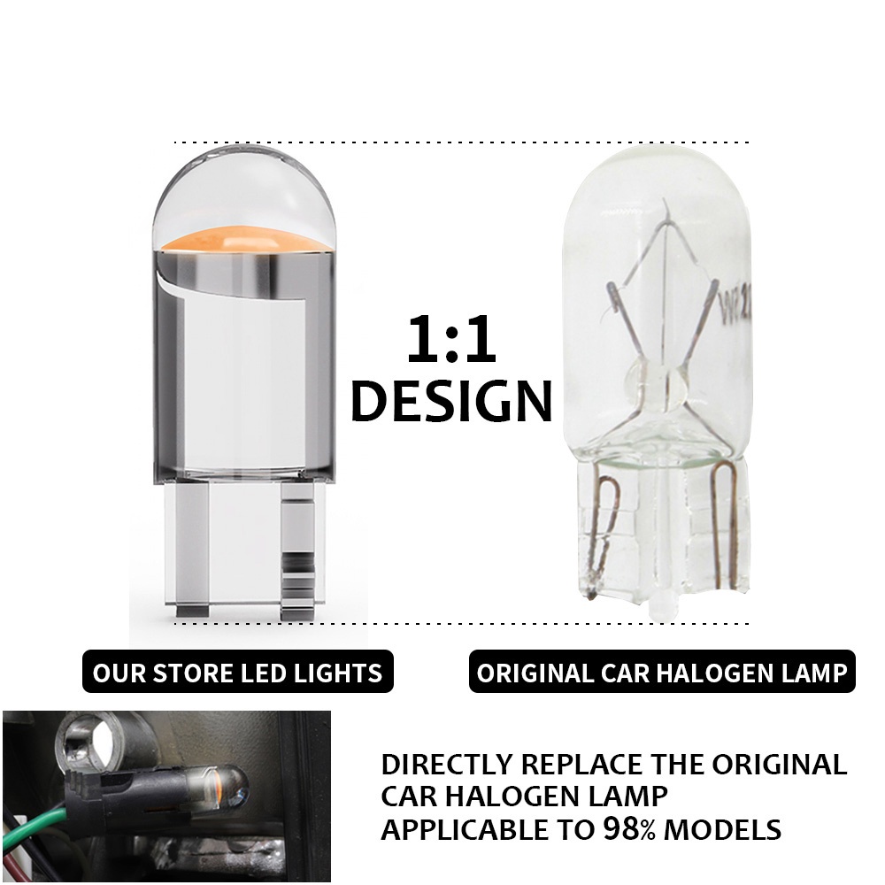Đèn LED T10 W5W 194 168 COB 2825 LED 501 Cho Xe Hơi