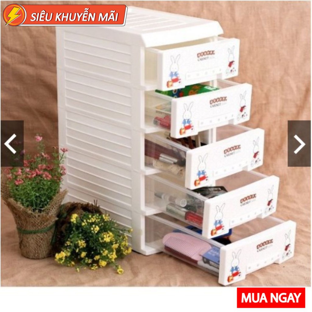 Tủ nhựa mini 5 tầng nhiều màu đẹp