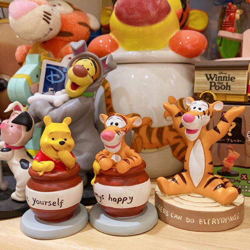 Tượng decor đồ chơi gấu Pooh và các bạn