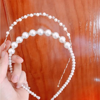 Bờm tóc nữ thời trang họa tiết HẠT LỚN