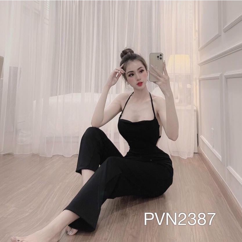 Bộ Jumsuit dài đan chéo