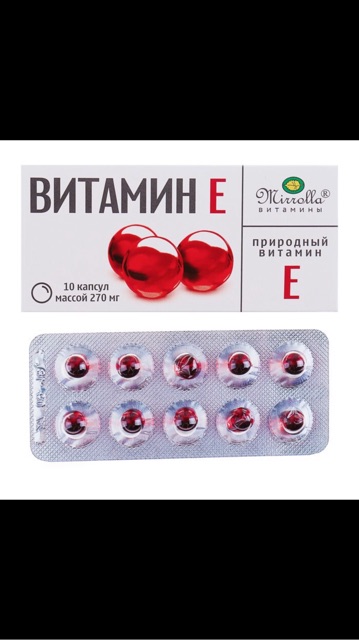 Vitamin E Mirrola 270mg của Nga | Thế Giới Skin Care