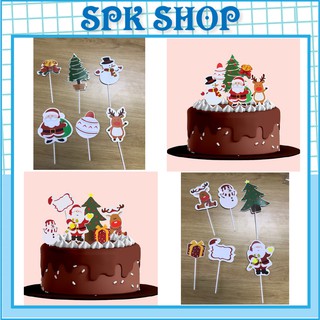 [FREESHIP❤️] Trang Trí Bánh Kem Mẫu N.O.E.L Mới 2020- Trang trí bánh sinh nhật- Trang trí N.O.E.L