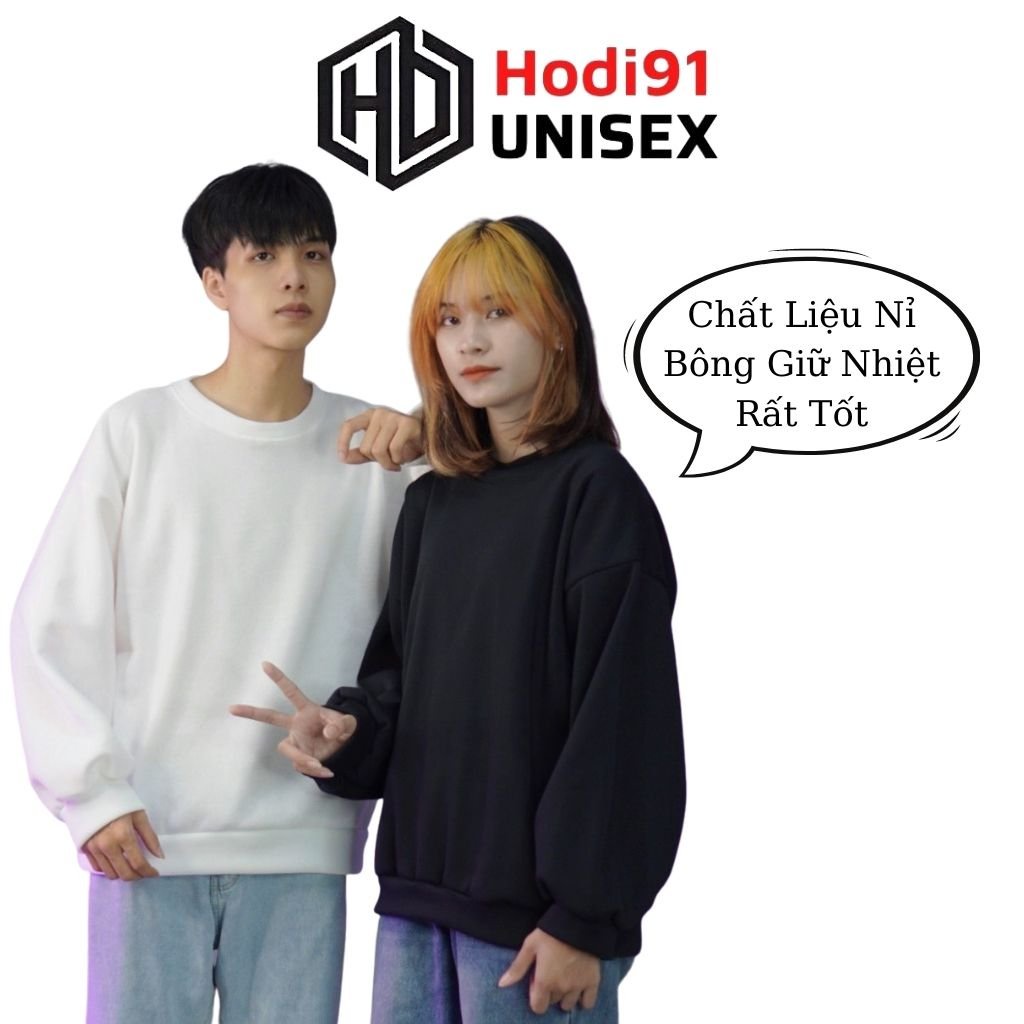 Áo Sweater Đôi Nỉ Nam Form Rộng Tay Dài Nữ Cao Cấp Phong Cách Ulzzang | BigBuy360 - bigbuy360.vn