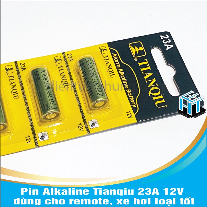 1 Viên Pin Alkaline Tianqi 23A 12V dùng cho remote, xe hơi loại tốt