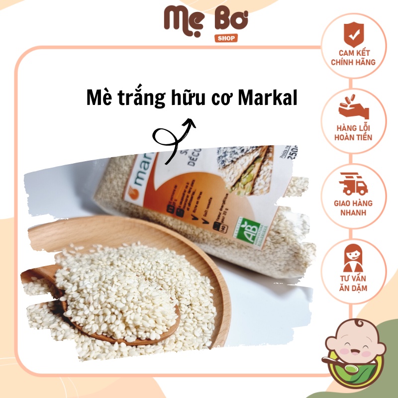 [MARKAL] MÈ TRẮNG HỮU CƠ 250gr