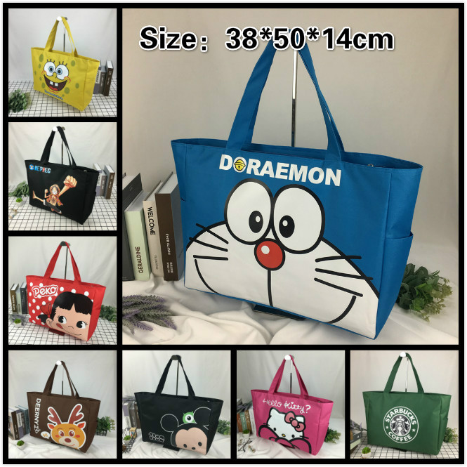 Túi tote đeo vai in hình Hello Kitty phong cách Hàn Quốc#3501