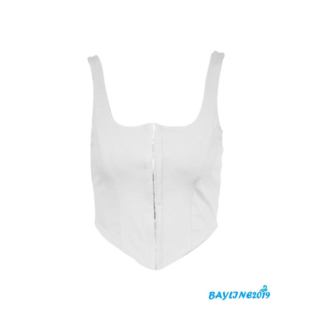 Áo hai dây màu trơn cài móc phía trước gợi cảm thời trang cho nữ