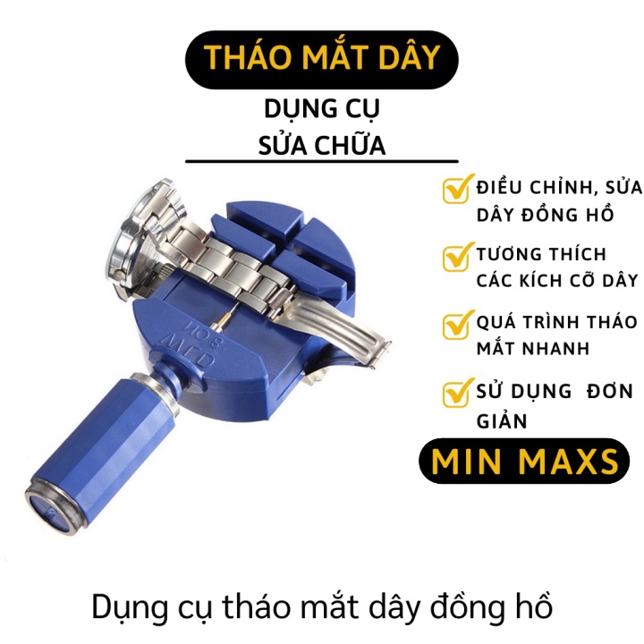 Dụng Cụ Cắt, Tháo Mắt Dây Đồng Hồ - Đồ Tháo Mắt Dây Đồng Hồ Kim Loại Siêu Nhanh 8620 [MINMAXS]