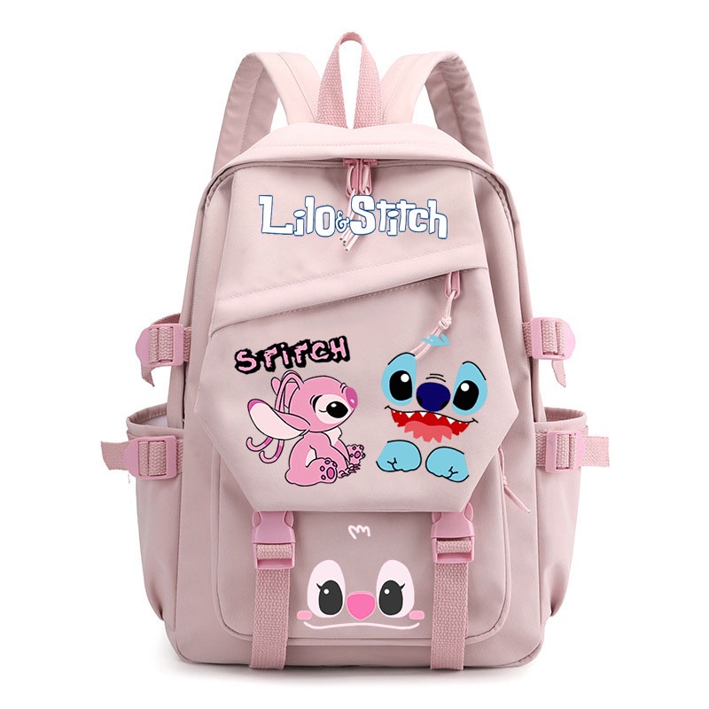 Balo Đi Học Cỡ Lớn In Hình Stitch Dễ Thương Dành Cho Học Sinh