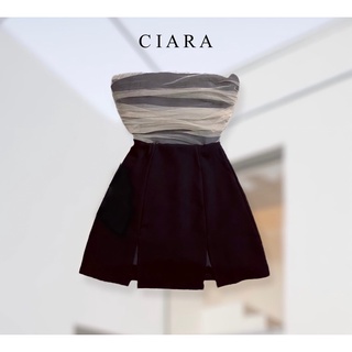 Set áo lưới cúp ngực kèm chân váy