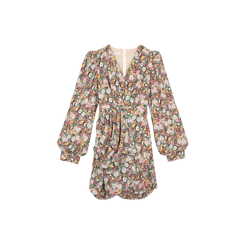 Đầm Voan Hoa Phong Cách Retro Xinh Xắn Cho Nữ | BigBuy360 - bigbuy360.vn