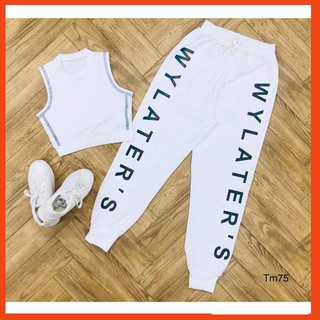 [ Sản Phẩm HOT ]  Set bộ thể thao ba lỗ chữ màu [ Hàng quảng châu nhất ] Gái Xinh Store