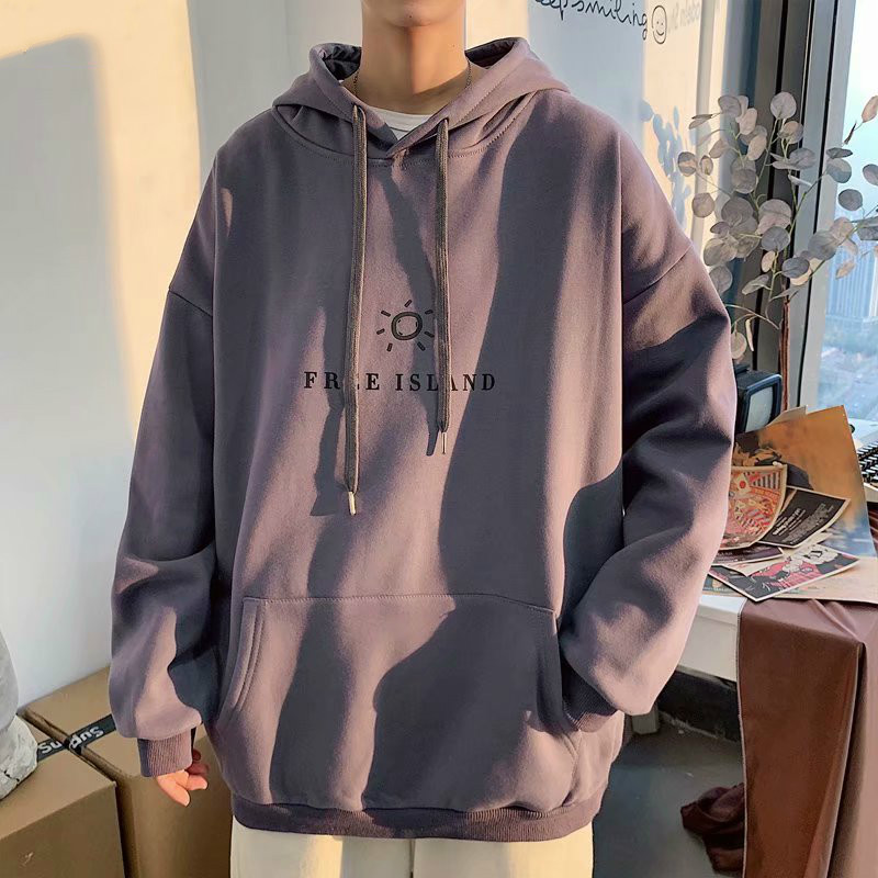 Áo hoodie tay dài phong cách thể thao Hàn Quốc cho nam  | BigBuy360 - bigbuy360.vn