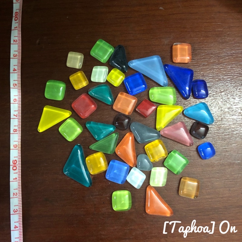 Gạch mosaic ứng dụng làm đồ handmade trẻ em tranh mosaic trò chơi nguyên liệu