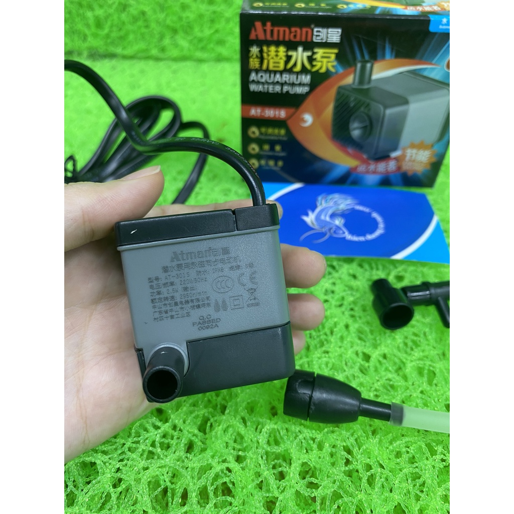 Máy Bơm Chìm Lọc Nước ATMAN AT-301S 2.5W Cho Hồ Cá Cảnh