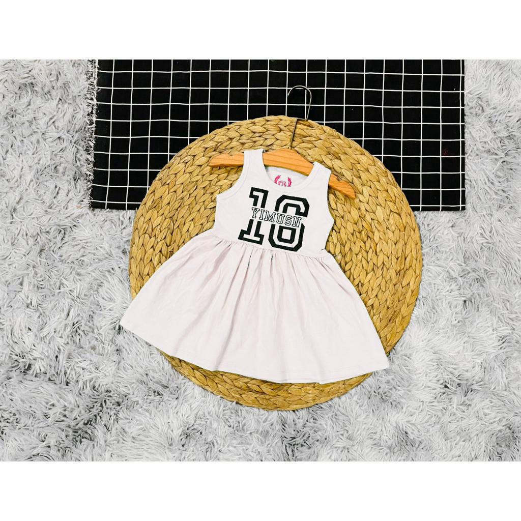 CHỌN MẪU link 3- Váy sát nách đầm không tay cho bé vải cotton xuất dư, thun lạnh mềm mát đồ bộ bé gái shop NEM
