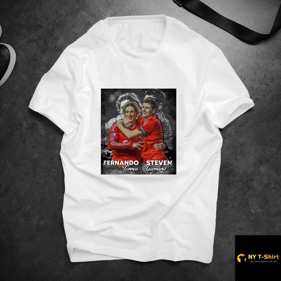 [Freeship] Áo Thun In Hình Gerrard và Torres Mã 02 - Áo In Hình Cầu Thủ Bóng Đá