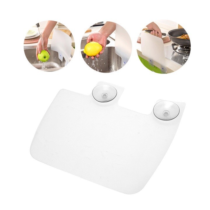 Tấm chắn dầu mỡ nhà bếp TRONG SUỐT, ngăn bắn nước dùng cho bồn rửa bát vệ sinh, sạch sẽ