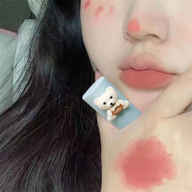 Abpopa Cuodui® Son Lì MOE Bear Velvet Dạng Kem Lâu Trôi Không Khô Môi