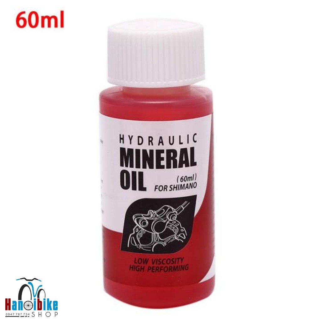 Dầu tra phanh thắng xe đạp Mineral Oil 60ml dành cho Shimano / Tektro