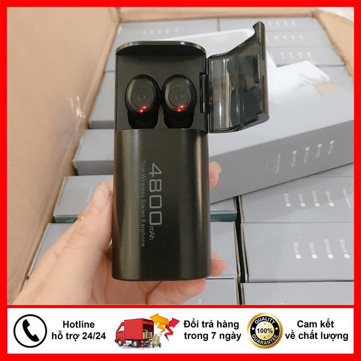 Tai Nghe Bluetooth không dây S11 V5.1 Tích hợp Dock Sạc Dự Phòng 4800mAh Bass mạnh mẽ pin siêu trâu Bảo Hành Lỗi 1 đổi 1