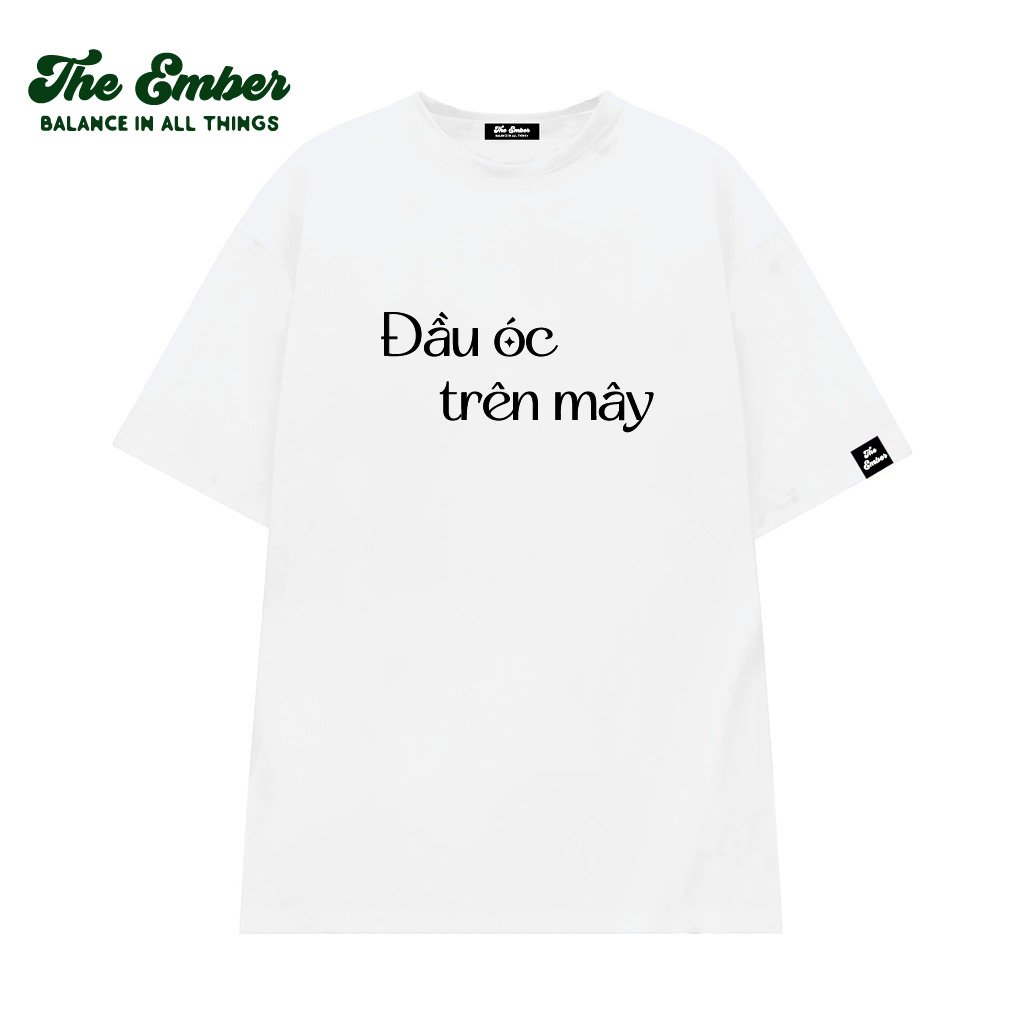 Áo thun unisex ĐẦU ÓC TRÊN MÂY - Head In The Clouds oversize form rộng 100% cotton