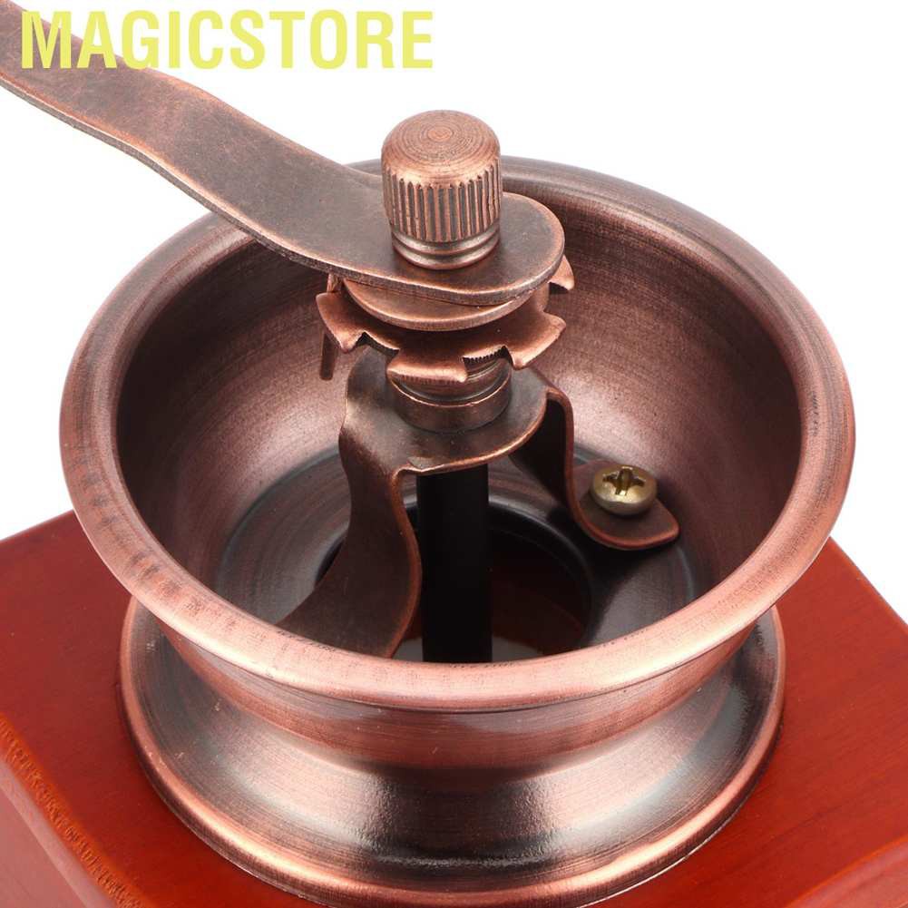 Magicstore Mini Vintage Hand-Cranked Coffee Bean Mill Manual Grinder for Household Use