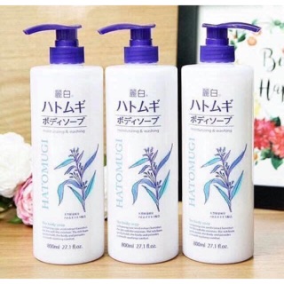 Sữa tắm trắng da Ý dĩ Hatomugi 800ml