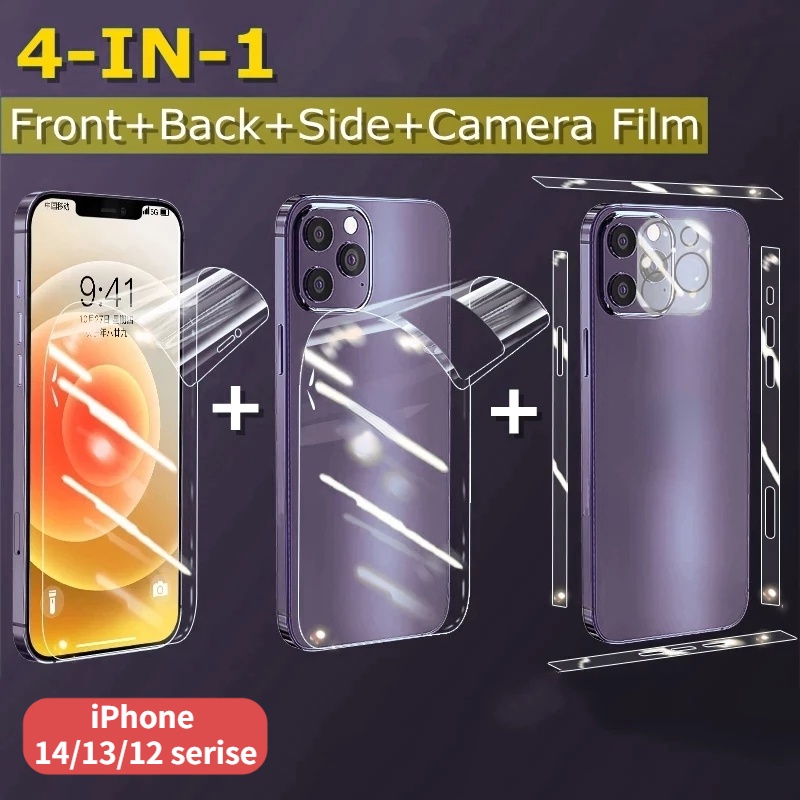 Dán PPF SIÊU DÍNH for iPhone 14promax/13/13promax/12/12pr0/12pr0max lưng nhám viền bóng loại xịn