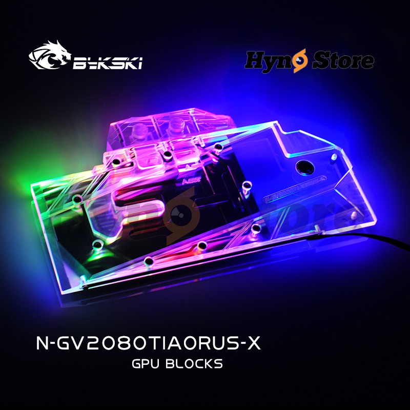 Block nước VGA Gigabyte 2080ti AORUS Bykski Tản nhiệt nước custom Hyno Store