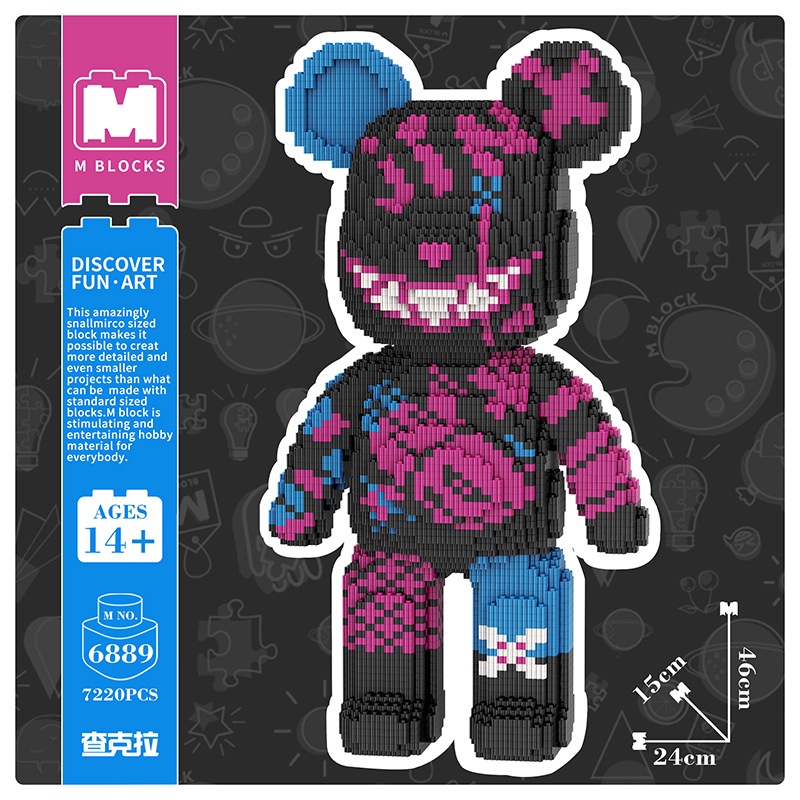 Lego Bearbrick Cỡ Lớn Đồ Chơi Lắp Ráp Trí Tuệ Thông Minh Mô Hình Gấu Bearbrick Cỡ Lớn Size 46 50cm Cho Bé annhienstore