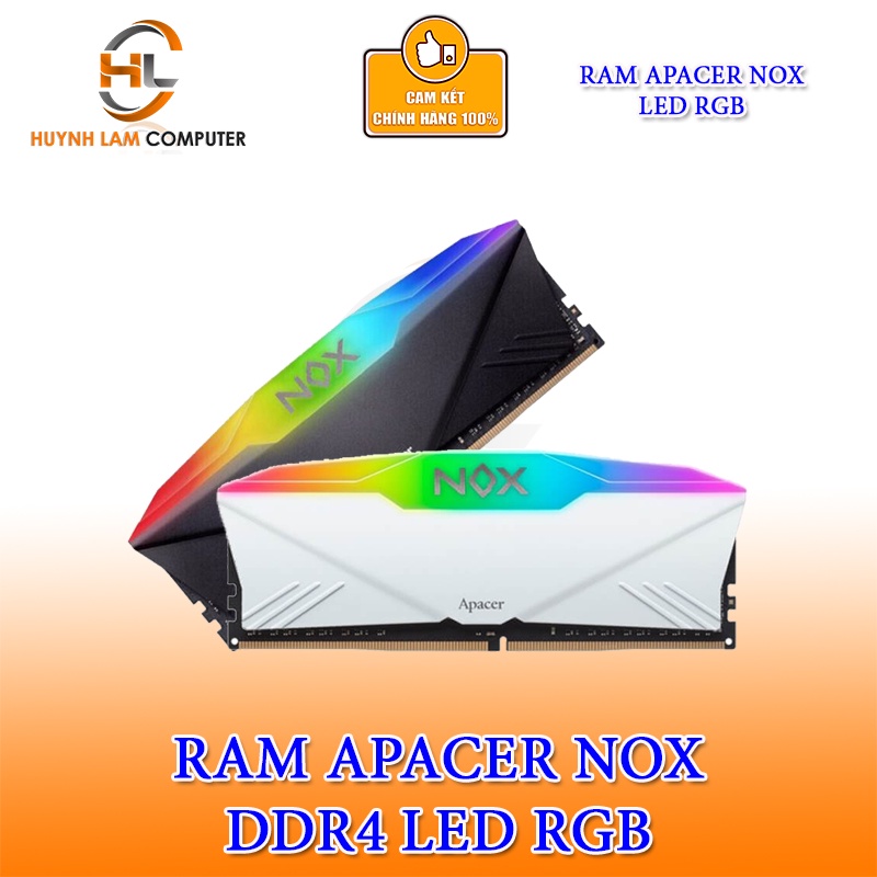 Ram Apacer 8GB LED RGB DDR4 3200Mhz NOX - NetworkHub phân phối | BigBuy360 - bigbuy360.vn