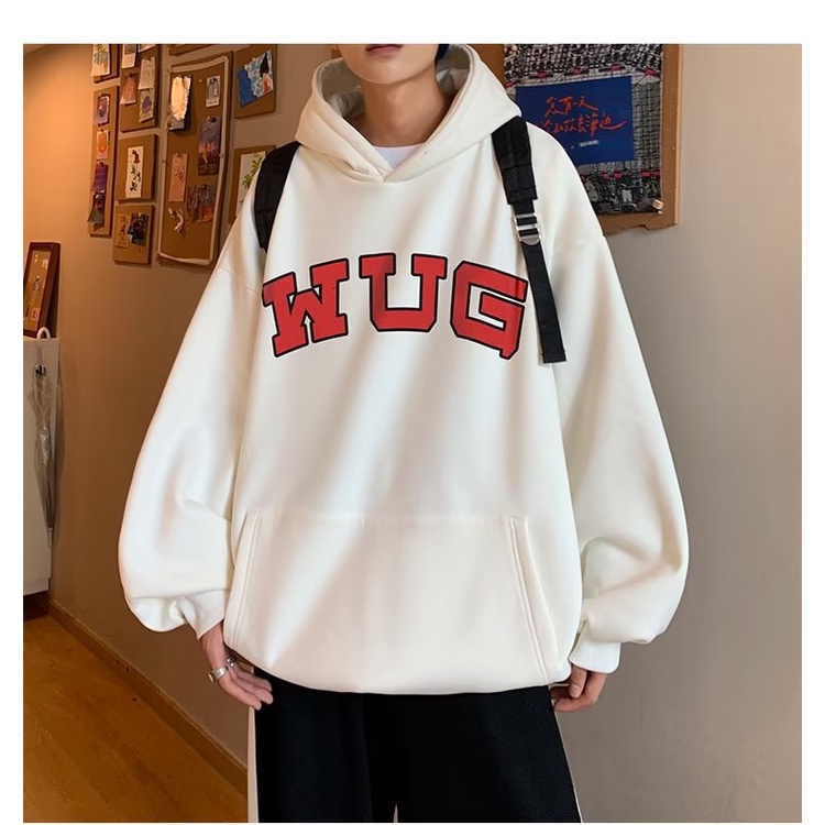 Áo Hoodie Dáng Rộng In Chữ Phong Cách Nhật Bản Thời Trang Cao Cấp Cho Nam