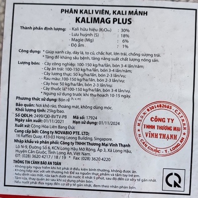 (500g) Phân Bón Kali Viên - Nhập Khẩu CHLB Đức, phân kali trắng