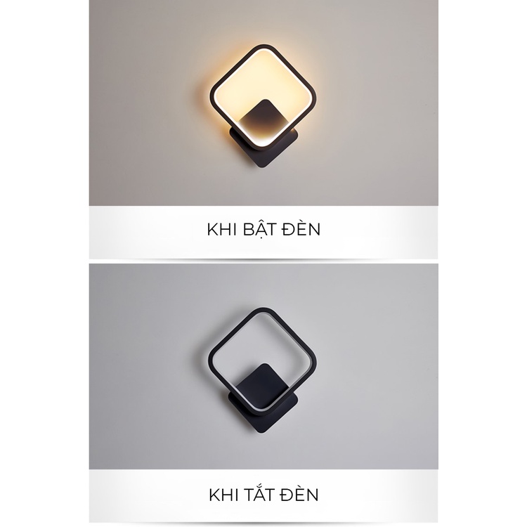 Đèn treo tường đổi màu 3 chế độ giúp trang trí cầu thang cao cấp, loại đèn gắn phòng ngủ và phòng khách sang trọng