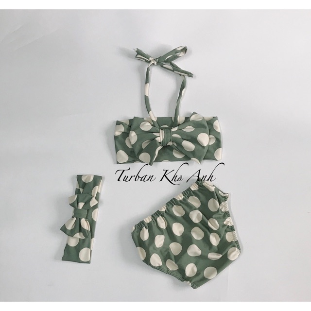 Bikini hàng cao cấp chấi bi đáng yêu cho bé