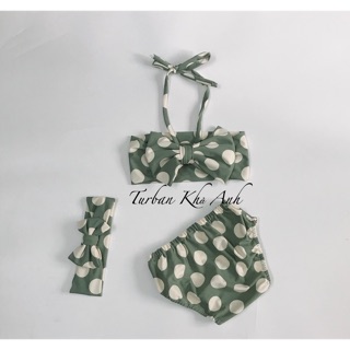 Bikini hàng cao cấp chấi bi đáng yêu cho bé