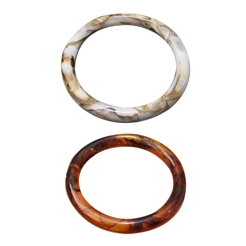 Set 2 Tay Cầm Túi Xách Bằng Nhựa Resin Thay Thế DIY