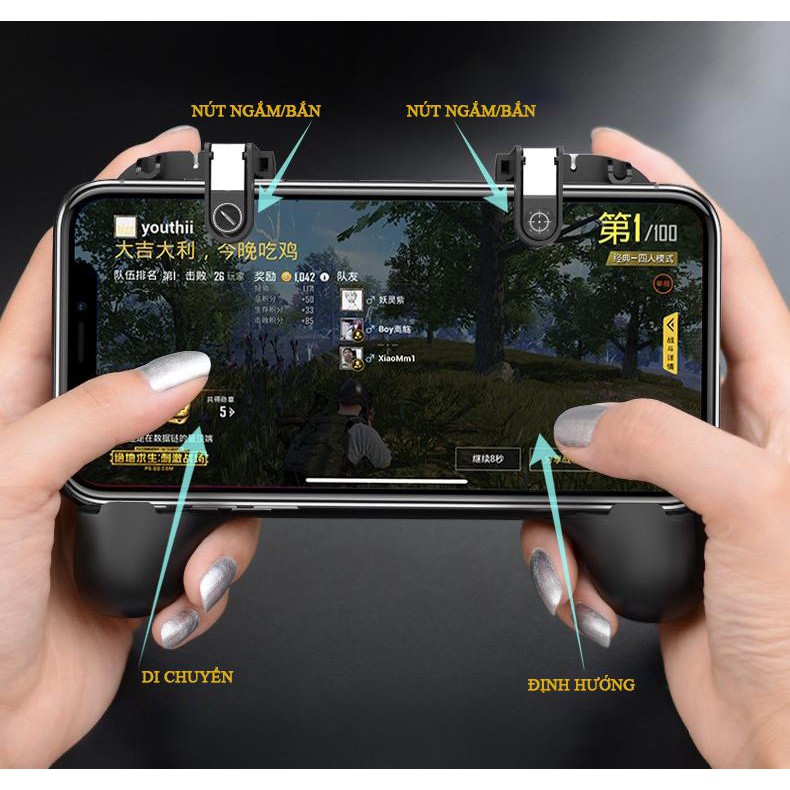 Cyber GamePad - Tay Cầm Tản Nhiệt + Sạc Dự Phòng + Tặng Nút Xoay Joystick giá 100k - Home and Garden