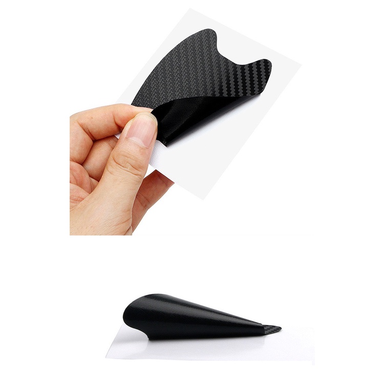 Dán chống xước hõm tay nắm cửa xe ô tô - Bộ 4 miếng vân Cacbon | BigBuy360 - bigbuy360.vn