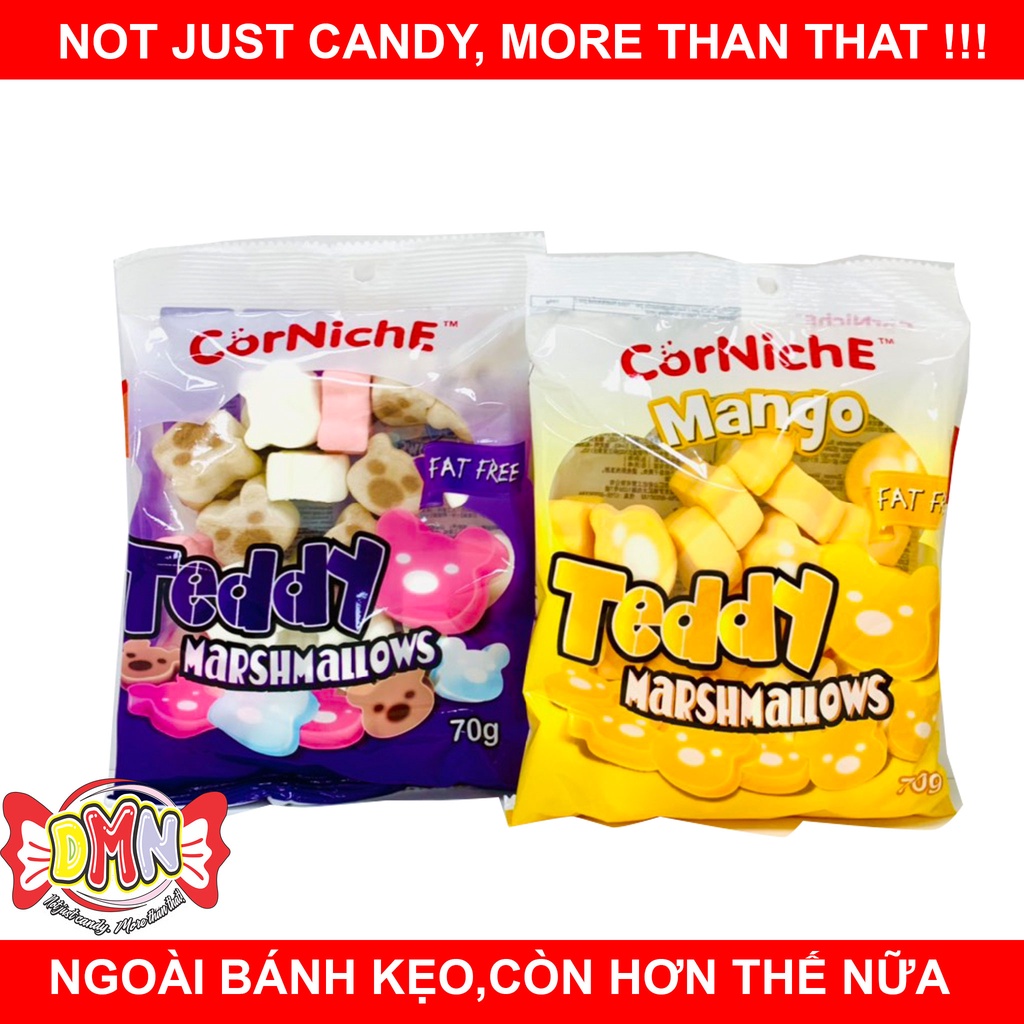 KẸO DẺO MASHMALLOW CORNICHE 70G THỔ NHỈ KỲ