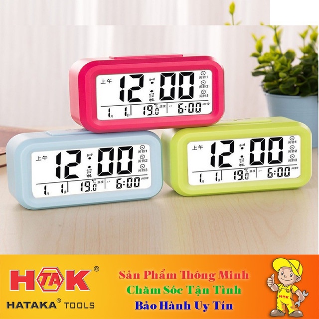 Đồng Hồ Báo Thức Để Bàn - MÀN HÌNH LCD - Đa Dạng Kiểu Dáng