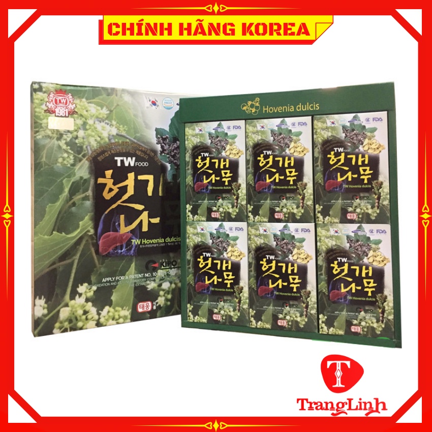 Bổ gan hàn quốc nội địa Hanil, hộp 30 gói - Nước bổ gan Hovenia chính hãng - tranglinhkorea